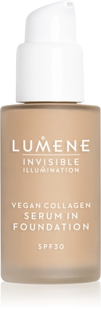 Lumene Invisible Illumination Vegan Collagen Serum in Foundation ľahký make-up s vyživujúcim účinkom