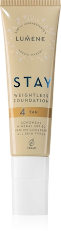 Lumene Stay Weightless mattító folyékony alapozó SPF 30