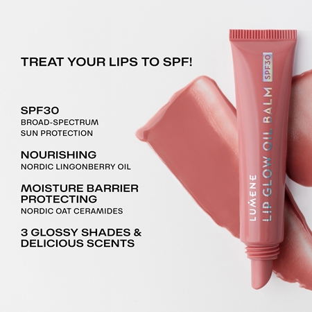 Lumene Lip Glow Oil Balm Tinted Lip Oil SPF 30