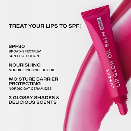 Lumene Lip Glow Oil Balm Tinted Lip Oil SPF 30