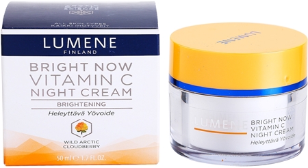 Lumene Bright Now Vitamin C crema de noche para todo tipo de pieles