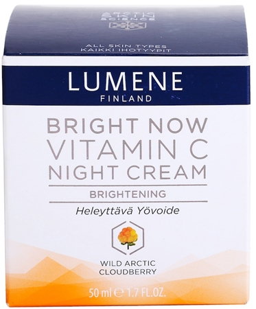 Lumene Bright Now Vitamin C crema de noche para todo tipo de pieles
