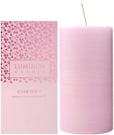 Luminum Candle Premium Aromatic Cherry vela perfumada grande (Ø 70 - 130 mm, 65 h)