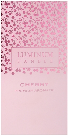Luminum Candle Premium Aromatic Cherry vela perfumada grande (Ø 70 - 130 mm, 65 h)