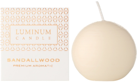 Luminum Candle Premium Aromatic Sandalwood vela perfumado (Ø 60 mm, 15 h)