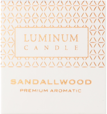 Luminum Candle Premium Aromatic Sandalwood vela perfumado (Ø 60 mm, 15 h)