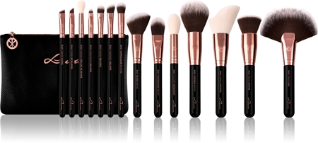 Luvia Cosmetics Essential Brushes Black Diamond sada štětců