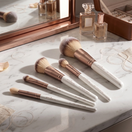 Luvia Cosmetics Daily Essentials Make-up Brush Set with Pouch Prime Vegan