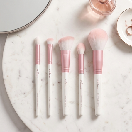 Luvia Cosmetics Daily Essentials Make-up Brush Set with Pouch Candy