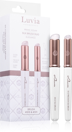 Luvia Cosmetics Silk Brush Duo Elegance sada štetcov na očné tiene