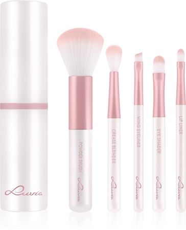 Luvia Cosmetics Travel Set Make-up Brush Set with Pouch for travelling Candy