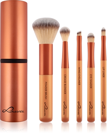 Luvia Cosmetics Travel Set Make-up Brush Set with Pouch for travelling