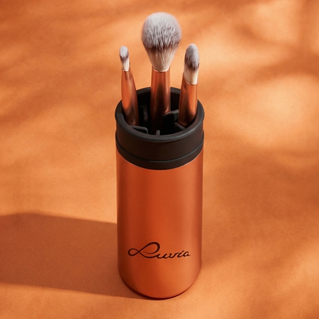 Luvia Cosmetics Travel Set Make-up Brush Set with Pouch for travelling