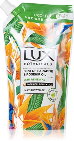 Lux Eco-Refill Bird of Paradise & Roseship Oil jemný sprchový gel náhradná náplň