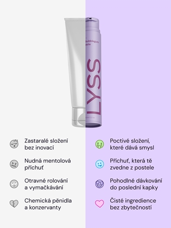 LYSS Hroznová Žvýkačka zubní pasta