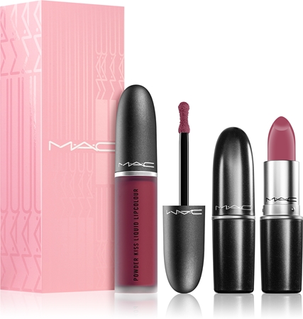 MAC Cosmetics Powder Kiss Lip Kit: Like a Mother комплект за жени
