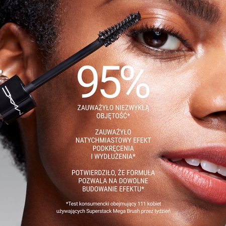 MAC Cosmetics MACStack Mascara Superstack Mega Brush pogrubiający i wydłużający tusz do rzęs