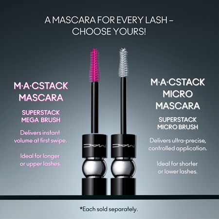 MAC Cosmetics MACStack Mascara Superstack Mega Brush pogrubiający i wydłużający tusz do rzęs