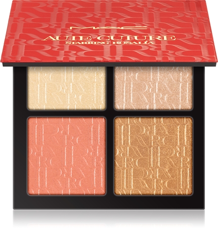 MAC Cosmetics Extra Dimension Skinfinish x 4 Aute Cuture Starring Rosalía palette d'enlumineurs