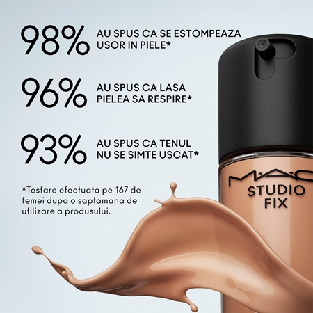 MAC Cosmetics Mini Studio Fix Fluid SPF 15 24HR Matte Foundation + Oil Control machiaj cu efect matifiant SPF 15