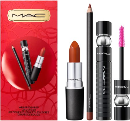 MAC Cosmetics  Bubbles & Bows Wrapped In Red Lip & Eye Kit Geschenkset