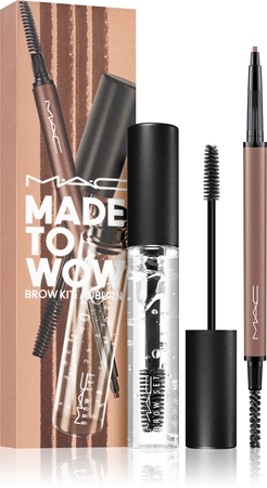 MAC Cosmetics Made To Wow Brow Kit Geschenkset für die Augenbrauen Farbton Auburn