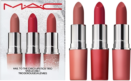 MAC Cosmetics Holiday Hail To The Chic! Lipstick Trio darilni set za ustnice