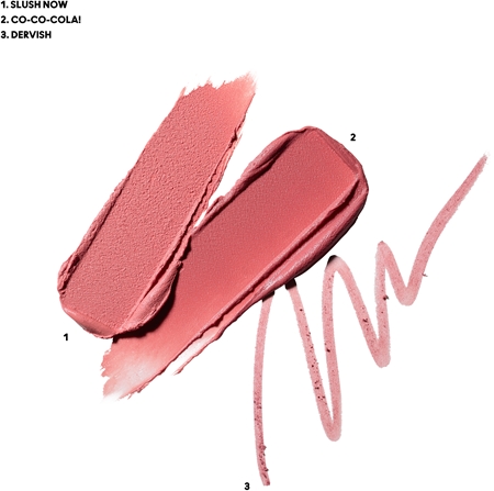 MAC Cosmetics Holiday Powdered Snow Kiss Lip Kit gift set Pink shade