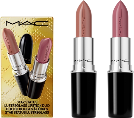 MAC Cosmetics Holiday Star Status Lustreglass Lipstick Duo darilni set za ustnice