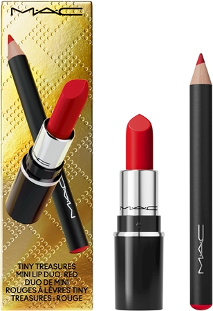 MAC Cosmetics Tiny Treasures Mini Lip Duo dárková sada na rty odstín Red