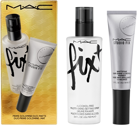 MAC Cosmetics Studio Fix Prime Goldmine Duo gift set for flawless skin