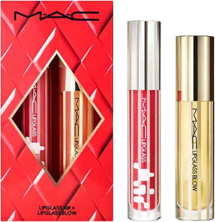 MAC Cosmetics Holiday Blowing Air Kisses Glossy Lip Duo gift set for