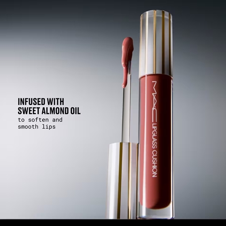 MAC Cosmetics Lipglass Cushion High-Pigment Oil Highly Pigmented Lip Oil