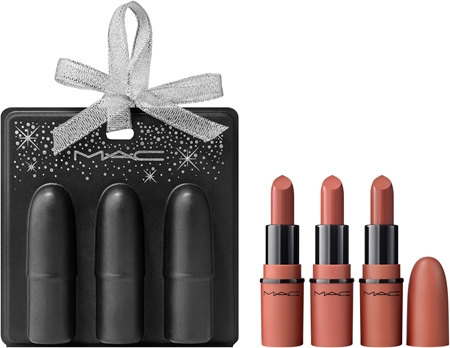 MAC Cosmetics Holiday Teddy Party Mini Lip Trio gift set for lips