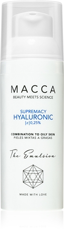 Macca Supremacy Hyaluronic hydratační emulze s kyselinou hyaluronovou