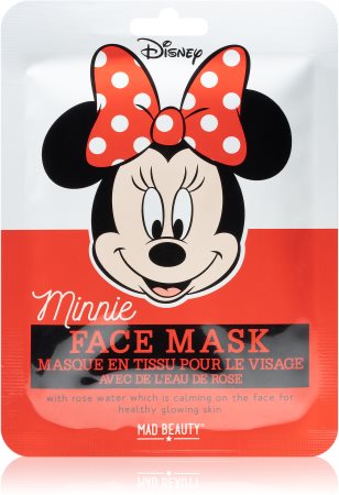 Mad Beauty Minnie Máscara em folha com efeito iluminador com extrato de rosas silvestres