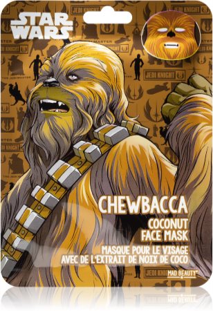 Mad Beauty Star Wars Chewbacca Máscara em folha com efeito hidratante com óleo de coco