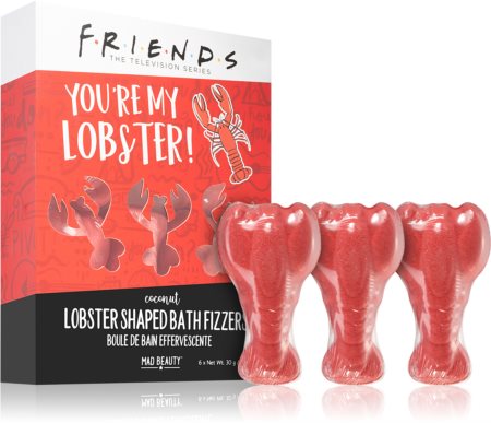 Mad Beauty Friends Lobster farbige Brausetabletten zum Baden