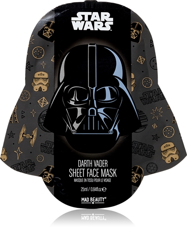 Mad Beauty Star Wars Darth Vader antioxidační plátýnková maska s extraktem z čajovníku