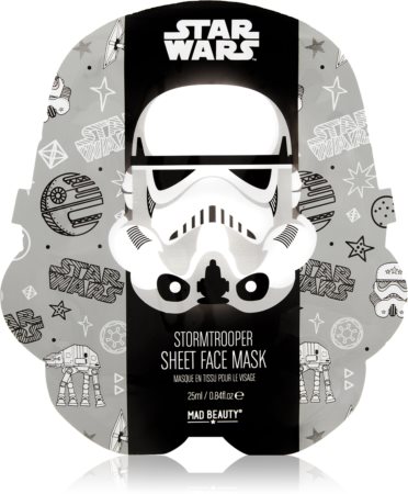 Mad Beauty Star Wars Storm Trooper Máscara em folha com efeito hidratante com extrato de chá verde