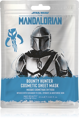 Mad Beauty Star Wars Mandalorian Silver Face Mask plátýnková maska