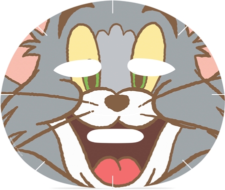 Mad Beauty Tom & Jerry Sheet Mask - Tom drėkinamoji tekstilinė veido kaukė su hialurono rūgštimi