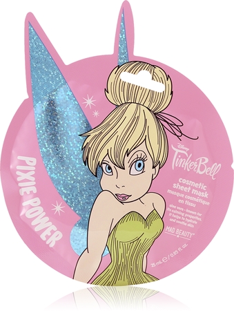 Mad Beauty Disney Tinkre Bell Perfection Sheet Mask drėkinamoji tekstilinė veido kaukė
