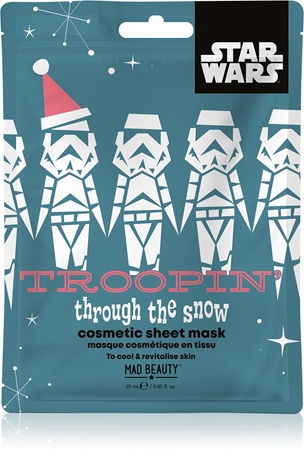 Mad Beauty Star Wars Xmas drėkinamoji tekstilinė veido kaukė