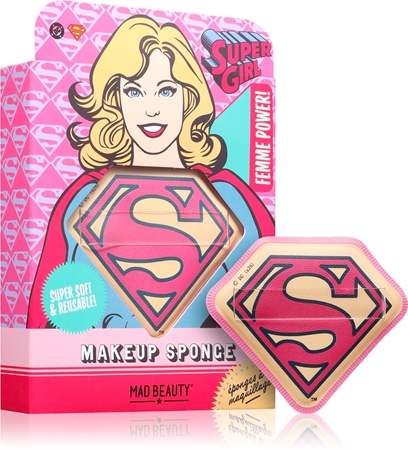 Mad Beauty DC Femme Power Supergirl éponge à maquillage