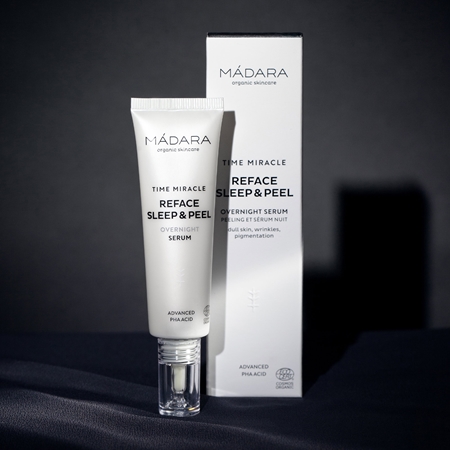 MÁDARA Time Miracle Reface Sleep & Peel sérum peeling suave para a noite com efeito rejuvenescedor