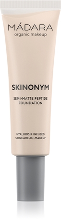 MÁDARA Skinonym Semi-Matte Peptide Ilgnoturīgs tonālais krēms ar peptīdiem