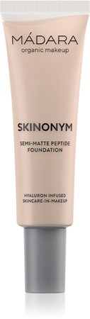MÁDARA Skinonym Semi-Matte Peptide Ilgnoturīgs tonālais krēms ar peptīdiem