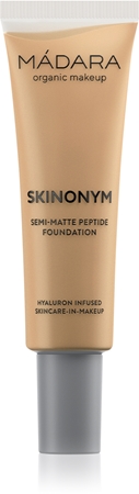 MÁDARA Skinonym Semi-Matte Peptide Ilgnoturīgs tonālais krēms ar peptīdiem