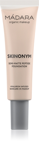 MÁDARA Skinonym Semi-Matte Peptide Ilgnoturīgs tonālais krēms ar peptīdiem